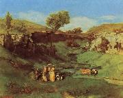 Gustave Courbet Les Demoiselles de Village oil painting artist